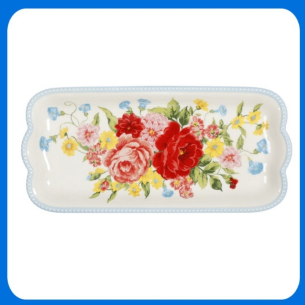 ❤️ New Pioneer Woman Sweet Rose Platter